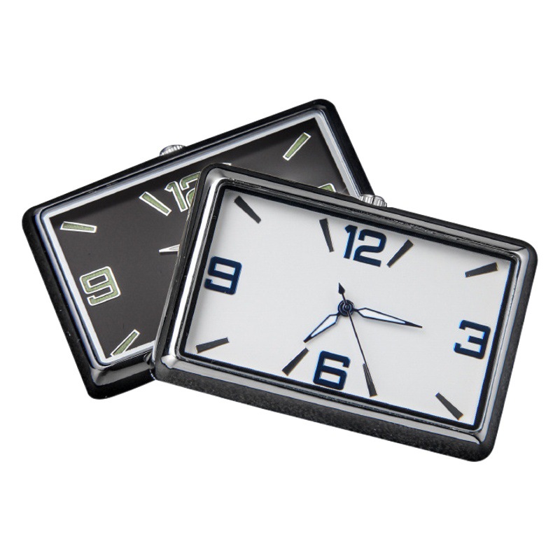 Reloj de coche cualquier pegatina con un clic Inicio cuadrado personalidad reloj de cuarzo reloj creativo suministros de coche image 1