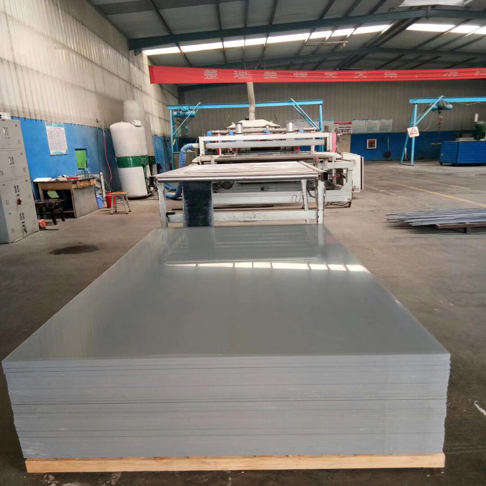 PVC板材 厂家批发PVC板材硬板灰色 米白色 山东pvc板幅宽2m