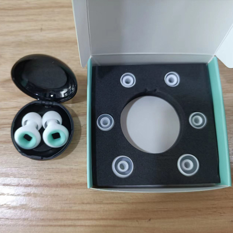 跨境定制款专供硅胶隔音降噪睡眠耳塞挂脖耳塞可定制产品logo颜色|undefined