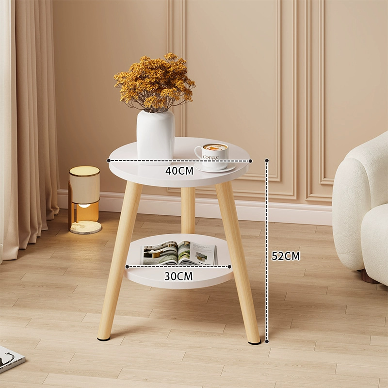Mesa redonda pequeña mesa de té simple sala de estar casera sofá lado varios dormitorios mesas de cabecera creativas mini simple mesa de balcón