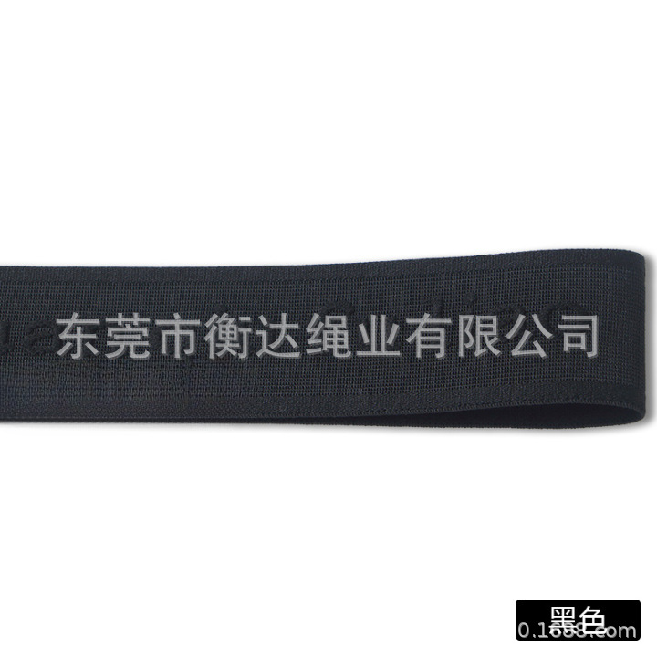 Inventario de 4cm 3D estereoscopio en relieve Jacquard convexo banda elástica ropa zapatos sombreros calzoncillos cintura elástica