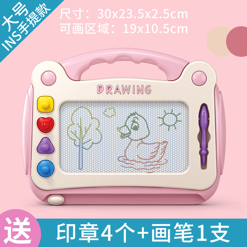 Tablero de dibujo para niños Mesa de tablero de dibujo de pintura de bebé magnético Tablero de escritura de color para bebés Tablero de graffiti magnético Limpiable para el hogar al por mayor