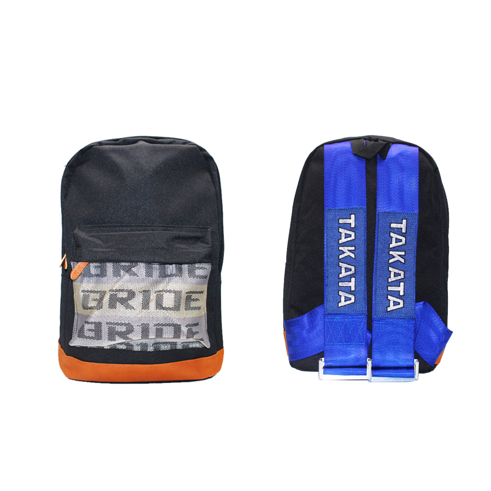 Factory Direct Supply Jdm New Takata Modified Seat Belt Small Backpack Racing Bride Backpack Computer Bag