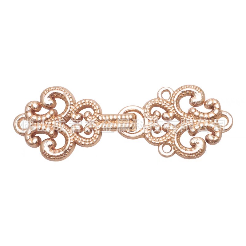 合金挂镀汉服子母扣对扣立领扣对襟 旗袍古装纽扣 复古服装领扣