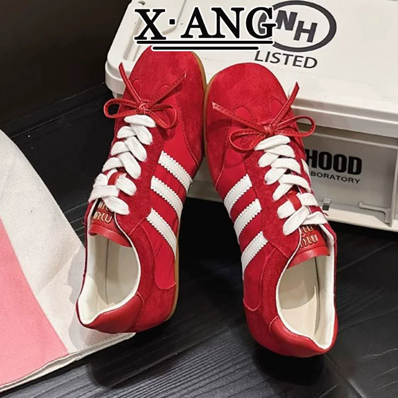 Кожаная немецкая обувь женская обувь дикая мягкая подошва одиночная обувь 2025 лето новая дышащая повседневная спортивная обувь арганд