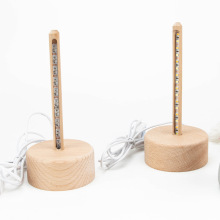 厂家定制木质灯饰底座配件木质灯盘灯座led夜灯木底座灯架摆件