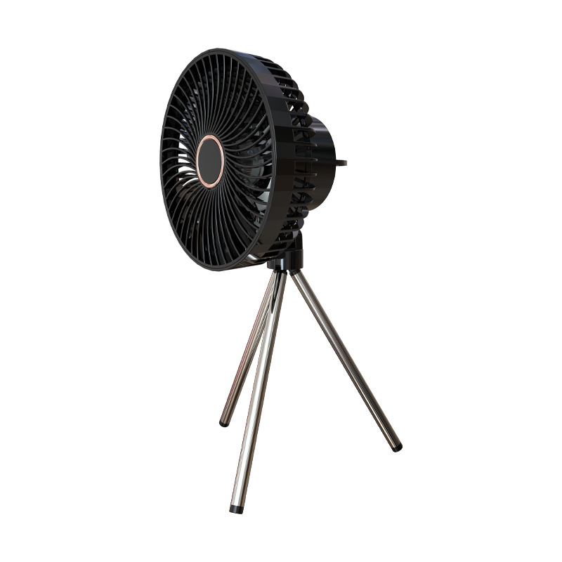 Nuevo camping al aire libre iluminación eléctrica retráctil ventilador de escritorio USB trípode ventilador dormitorio colgando ventilador de techo