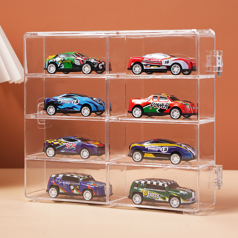 風火輪マッチ箱多美カード児童玩具車型収納箱1:64小型自動車防塵多格収納|undefined