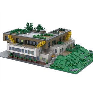 Moc-158144 Mountain Villa Apartment Building Modular Building 2089 Particle Count
