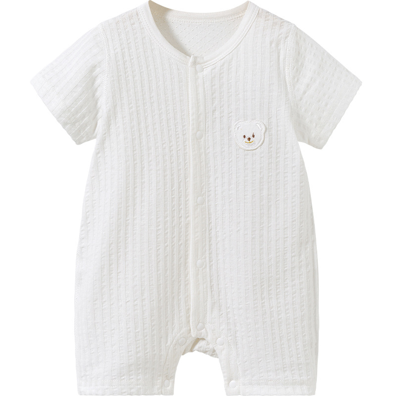 Mono de bebé para verano, unisex, pijama para recién nacido, estilo ligero, ropa para exterior, conjunto de pelele de manga corta para bebé, conjunto de verano para bebé