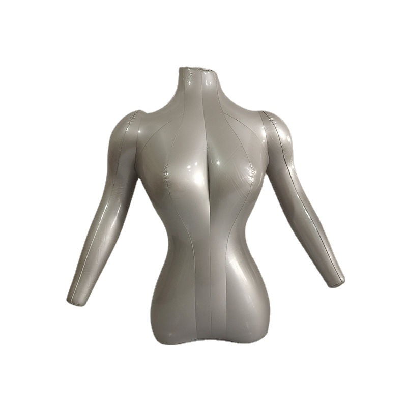厂家现货PVC充气女模上半身人体模特橱窗道具服装店地摊服装展示