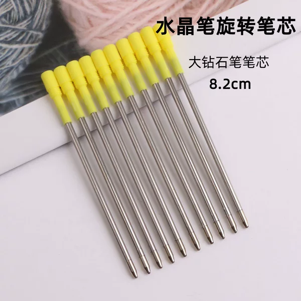 Large Diamond Pen Refill Crystal Pen Rotating Refill 82mm Metal Refill Threaded Refill Gemstone Pen Replacement Refill