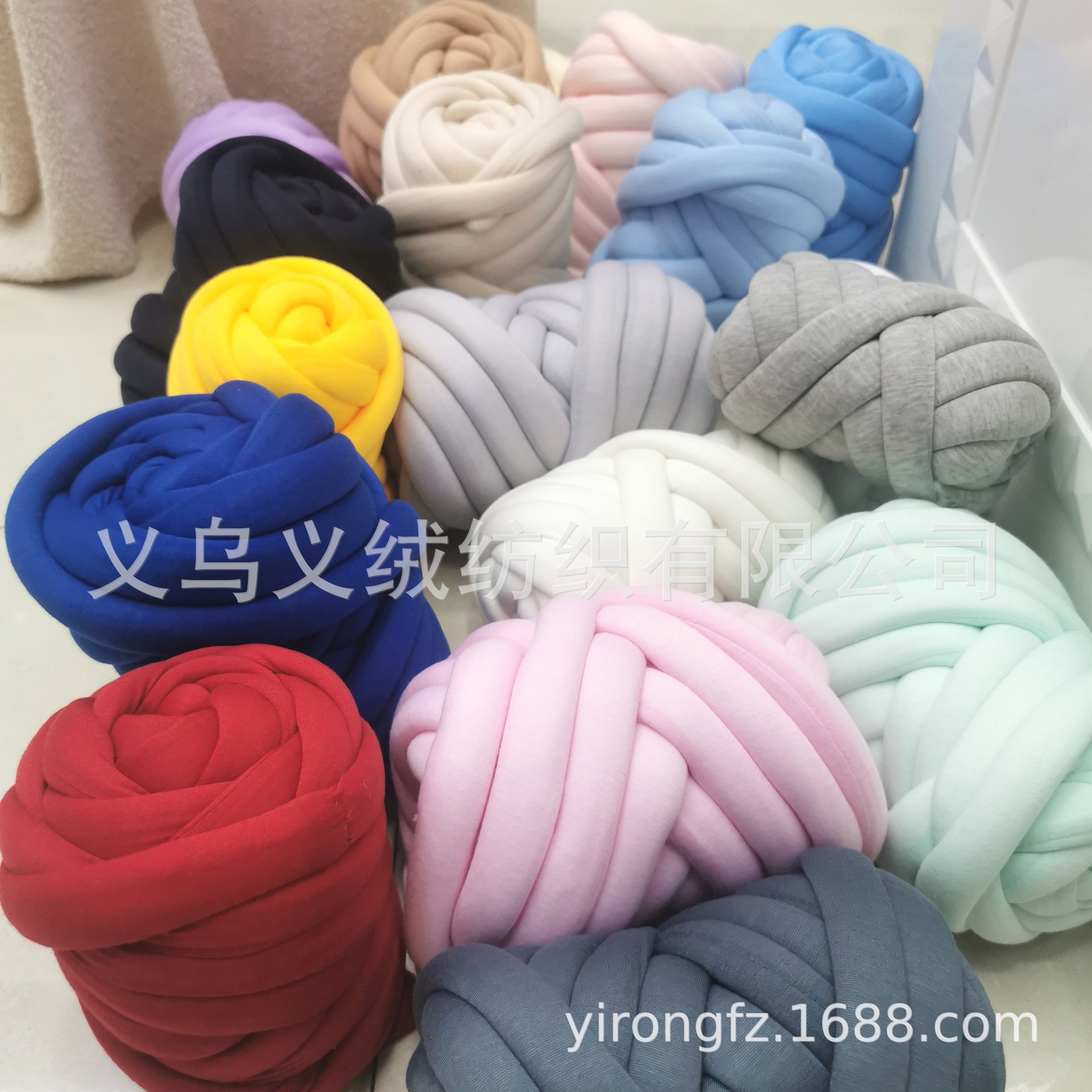 2,5 cm hilo de relleno hilo de algodón hilo de hielo Isla de lana hilo de tela tejido a mano circunferencia de la cama gato nido manta hilo tejido a mano lana gruesa