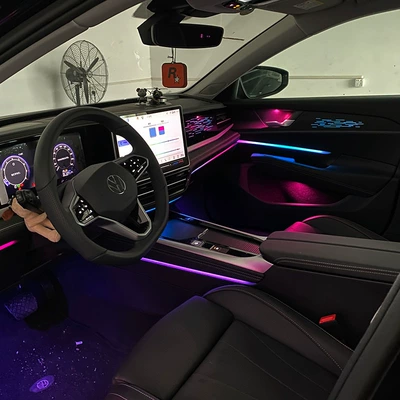 Car ambient lighting, Panel (Dashboard) işıqlandırması