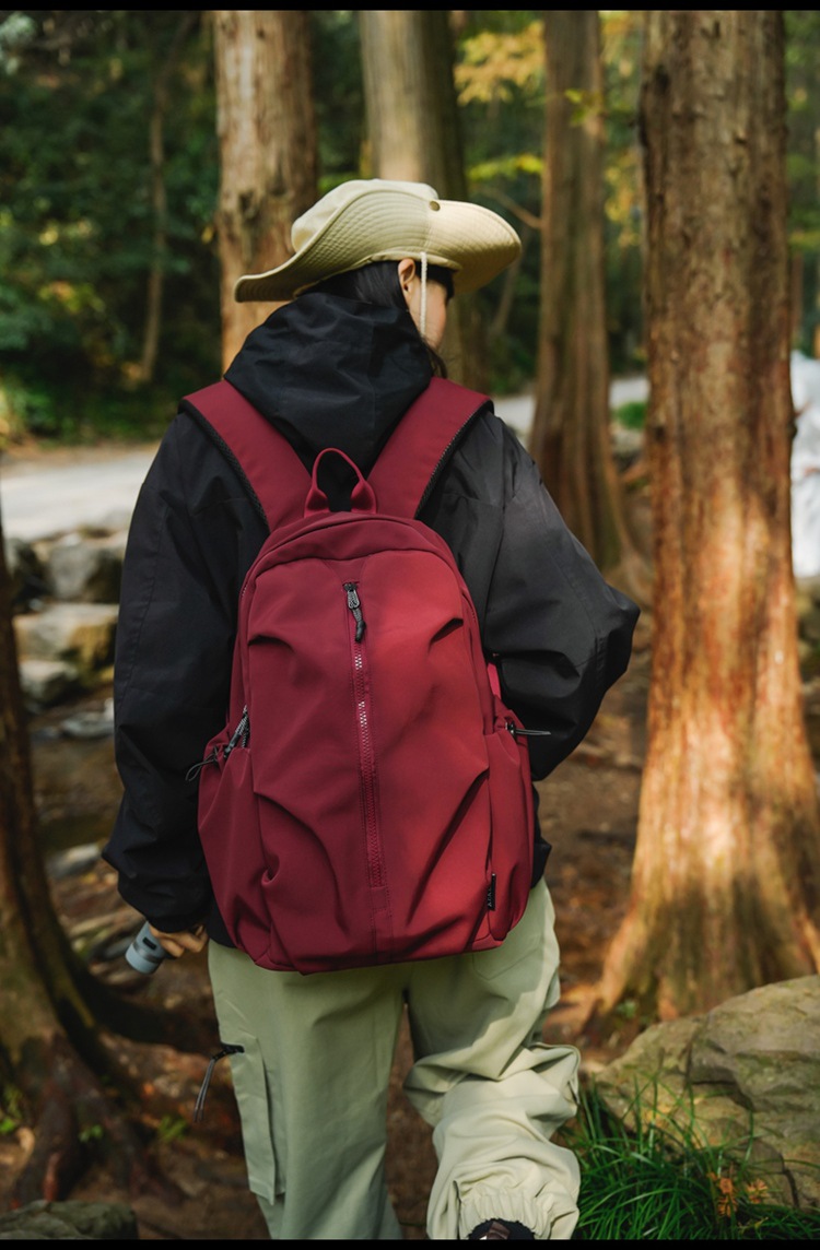 337g Weight Polyester Lining Material Sewing Thread Fashion Element Zipper Closure Type Double Shoulder Straps Strap Type Zipper Backpack Bags Type Holiday, Travel Occasion Oxford Cloth Material Waterproof Function Hiking Backpack Backpack Solid Color Pattern All Seasons Season Unisex Gender Classic Style, Sports Style Square Shape Large Size Waterproof Solid Color Holiday Travel Hiking Backpack 5