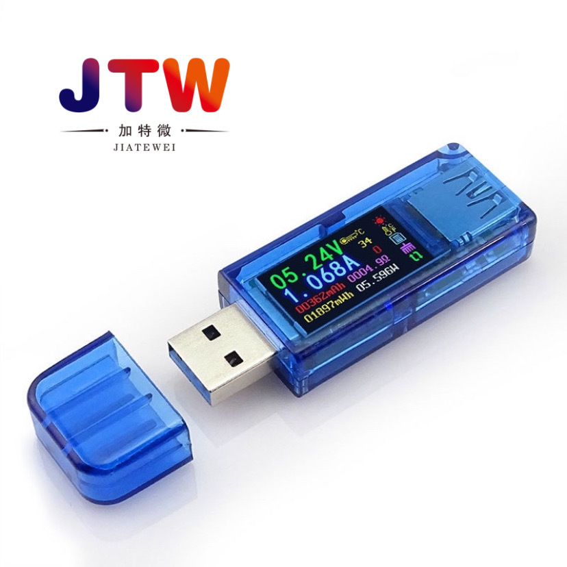 AT35 USB测试仪电压电流万用表手机充电器移动电源容量检测仪