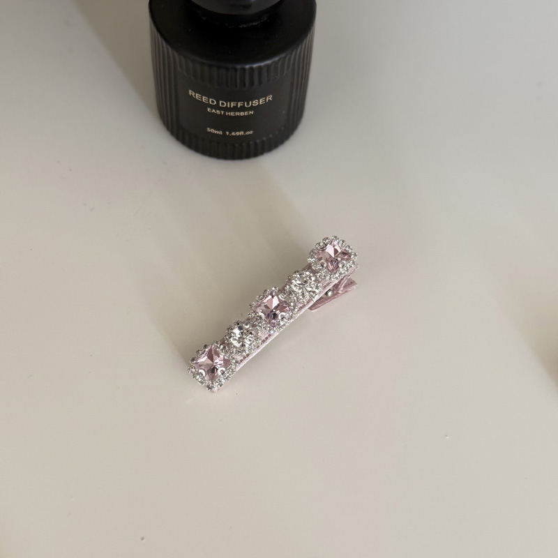 设计感女团缎面发夹丝光皓石发卡蝴蝶结刘海碎发侧边夹发饰女|undefined