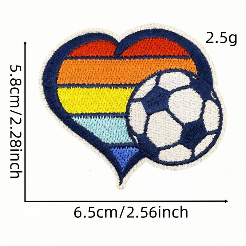 新しい漫画サッカースポーツ刺繍布ステッカーカラー落書きパッチコンピュータ刺繍衣類アクセサリー在庫卸売|undefined