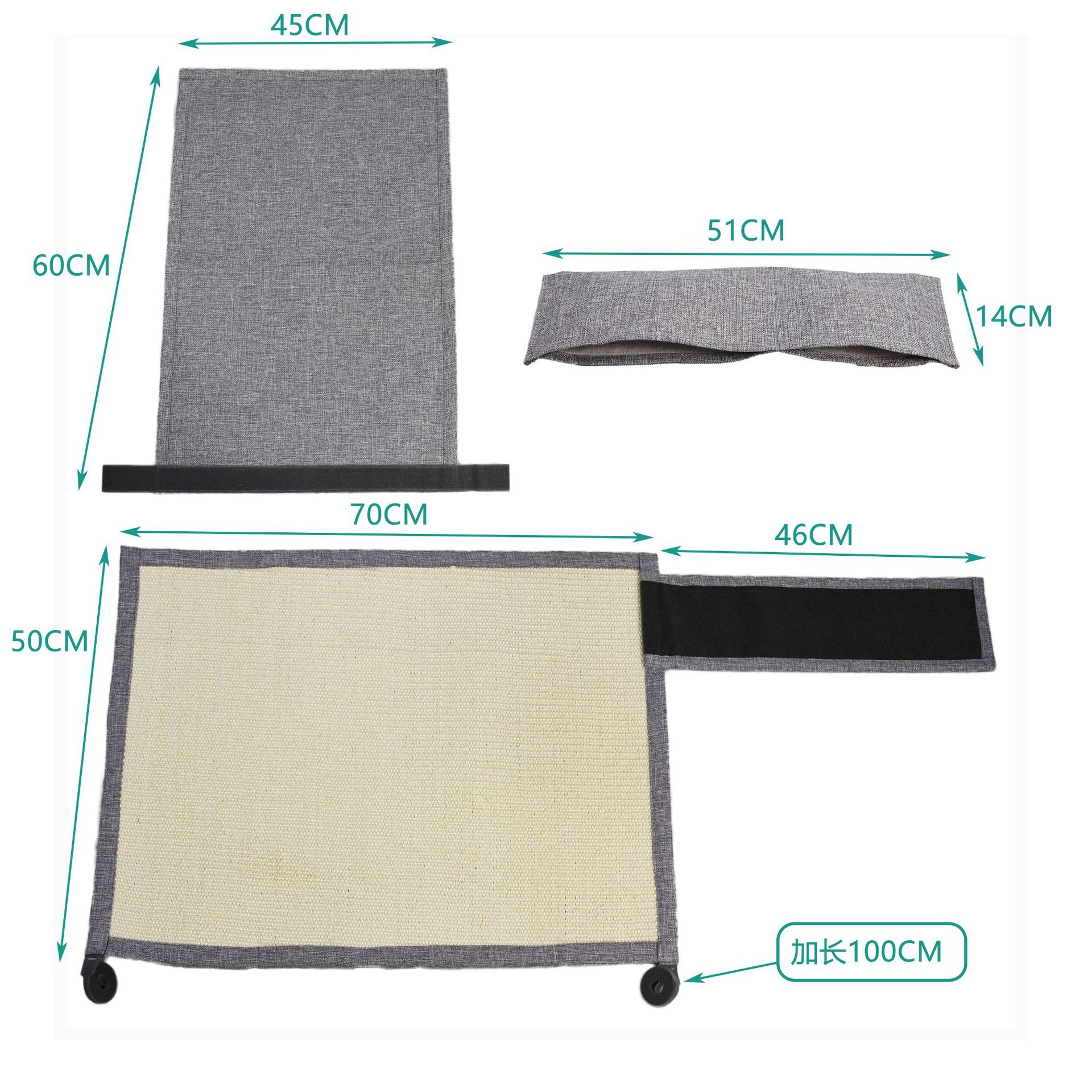 Nuevo todo incluido transfronterizo sofá especial almohadilla protectora de Sisal gato rascarse estera almohadilla protectora molienda garra almohadilla de la alfombra de Sisal