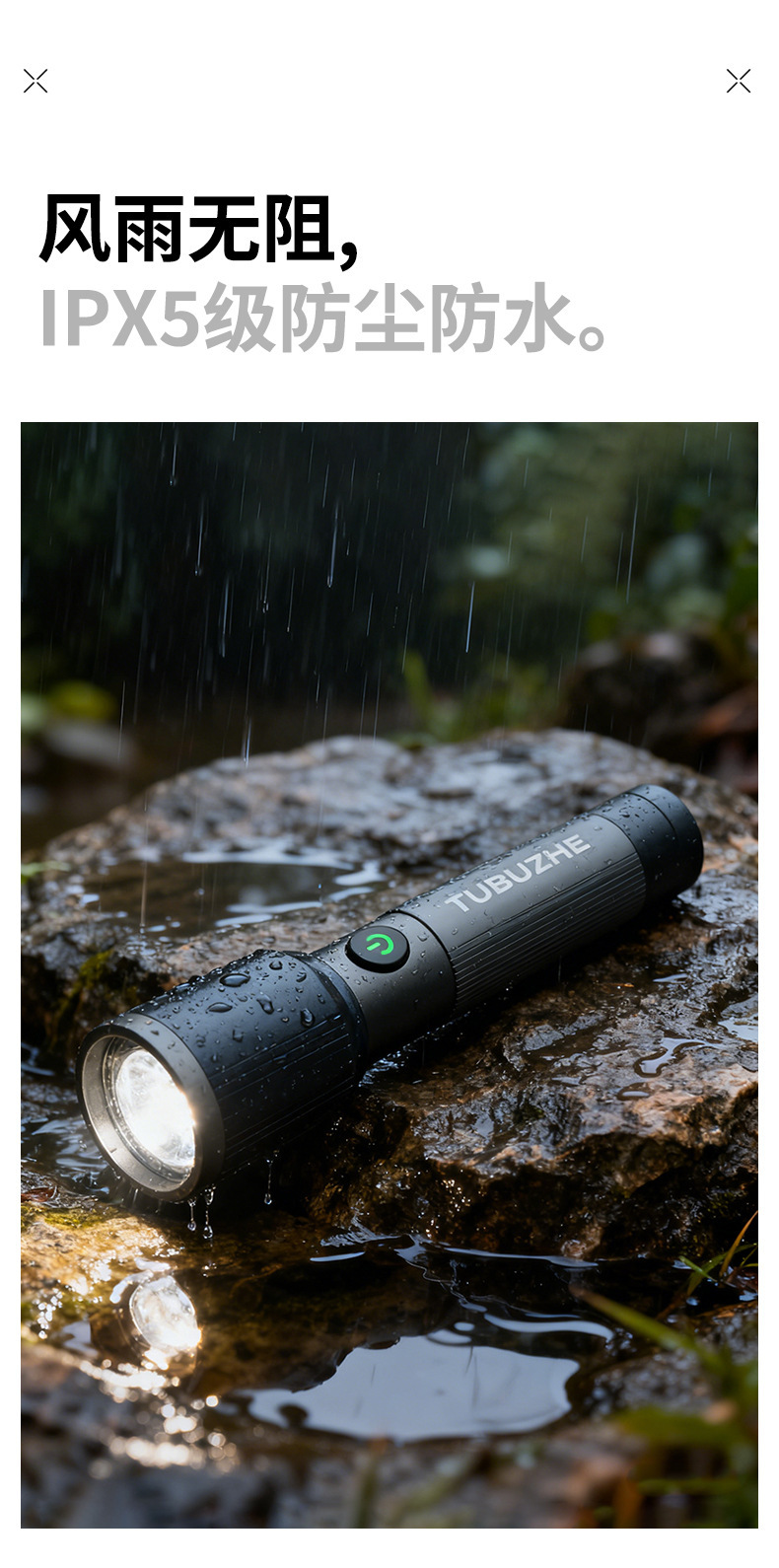 Aluminum Alloy Flashlight, Outdoor Telescopic Zoom, Long Battery Life, High Brightness, Super Strong Light, Long-Range, Rechargeable, Portable, Home Lighting