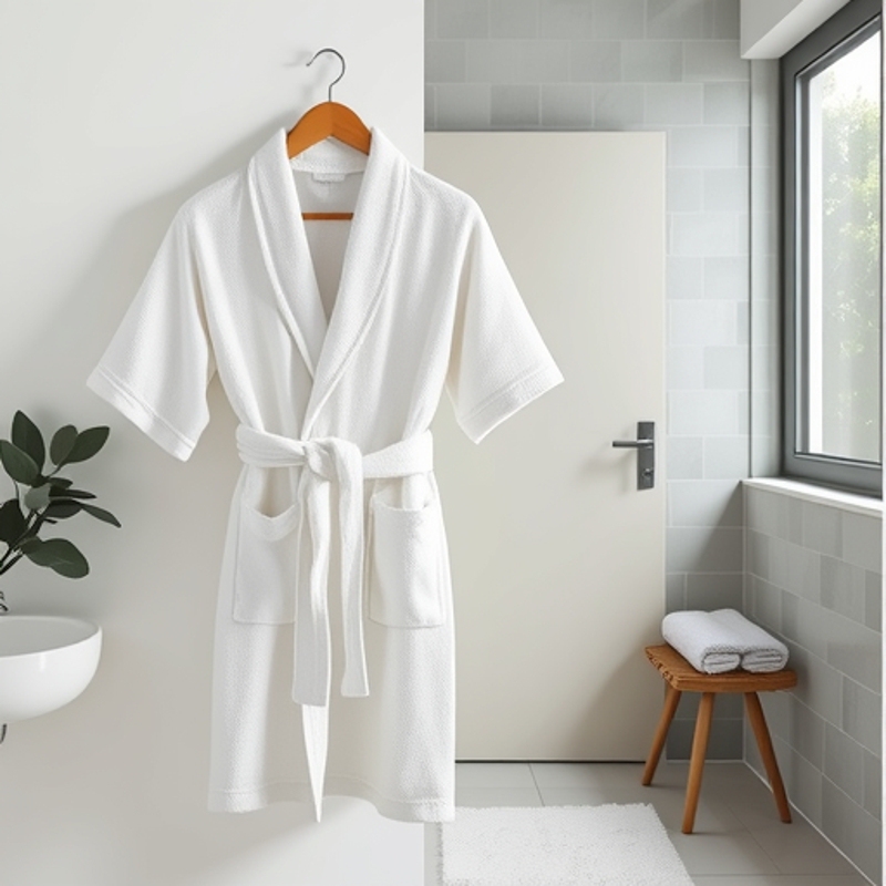 Hotel Kidsren's Pure Cotton Bathrobe Baby Cotton Nightgown Boy's Water-Absorbent Quick-Drying Bathrobe Girl's Hot Spring Swimming Bath Towel