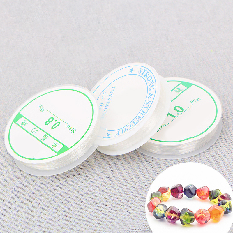 Manufacturer Wholesale Crystal Elastic Transparent Thread DIY Bracelet Jewelry Stringing Thread Tpu Wear-Resistant Beading Fishing Line
