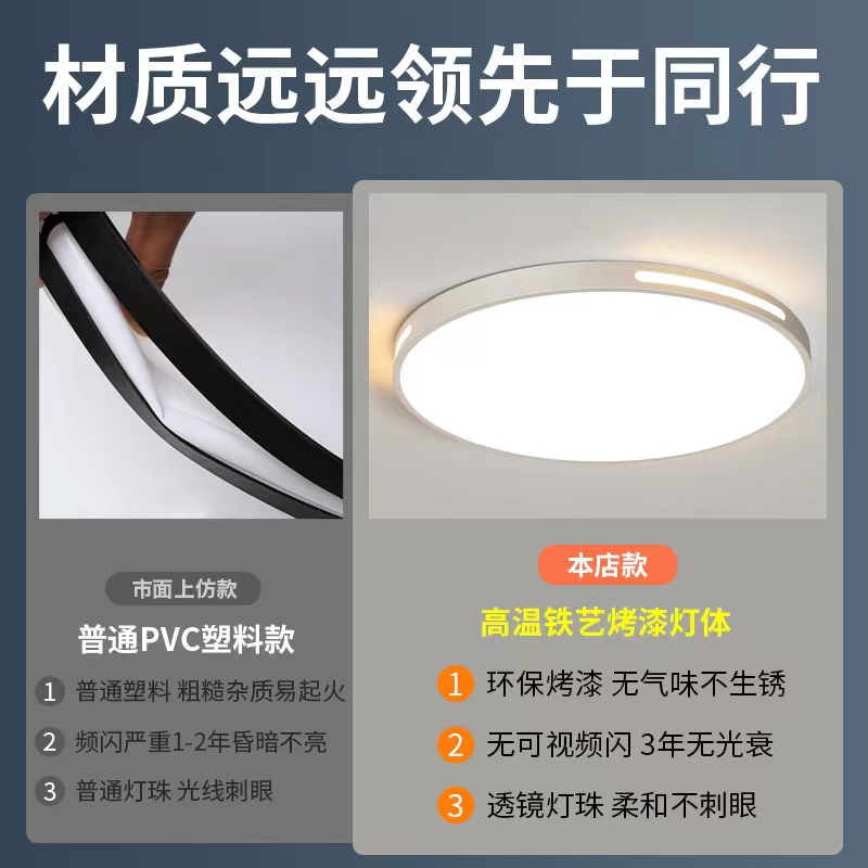 2023 New Living Room Lamp Ceiling Lamp Simple Modern LED Ceiling Lamp Combo Set Full Spectrum Ceiling Lamp