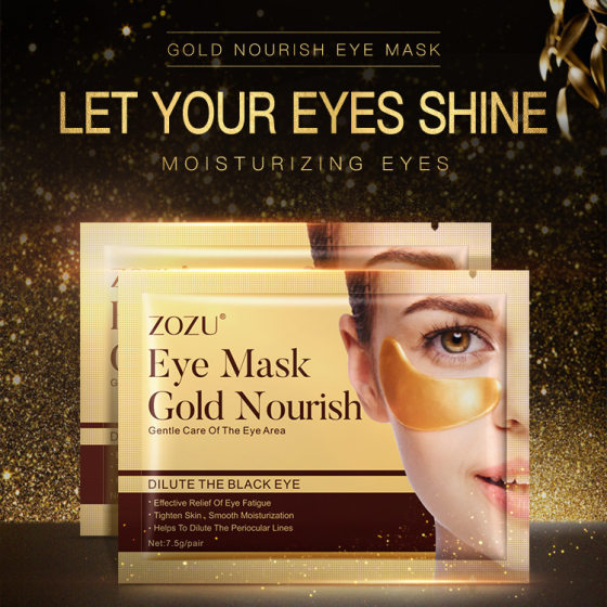 All English eye mask ZOZU golden eye diaphragm pack fade eye pattern Eye Mask cross-border foreign trade factory direct sales