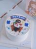 Birthday cake decoration of the family baking plug -in DAD Superman soft glue all over the world good Dad Father's Day