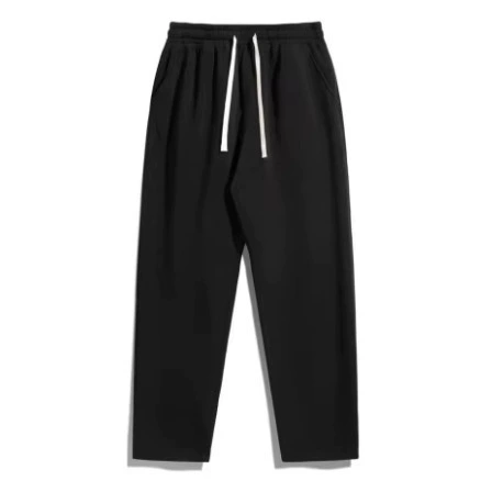 Оптовая продажа новых осенне-зимних унисекс брюк свободного кроя с высокой талией, карманами и прямыми широкими штанинами, в наличии