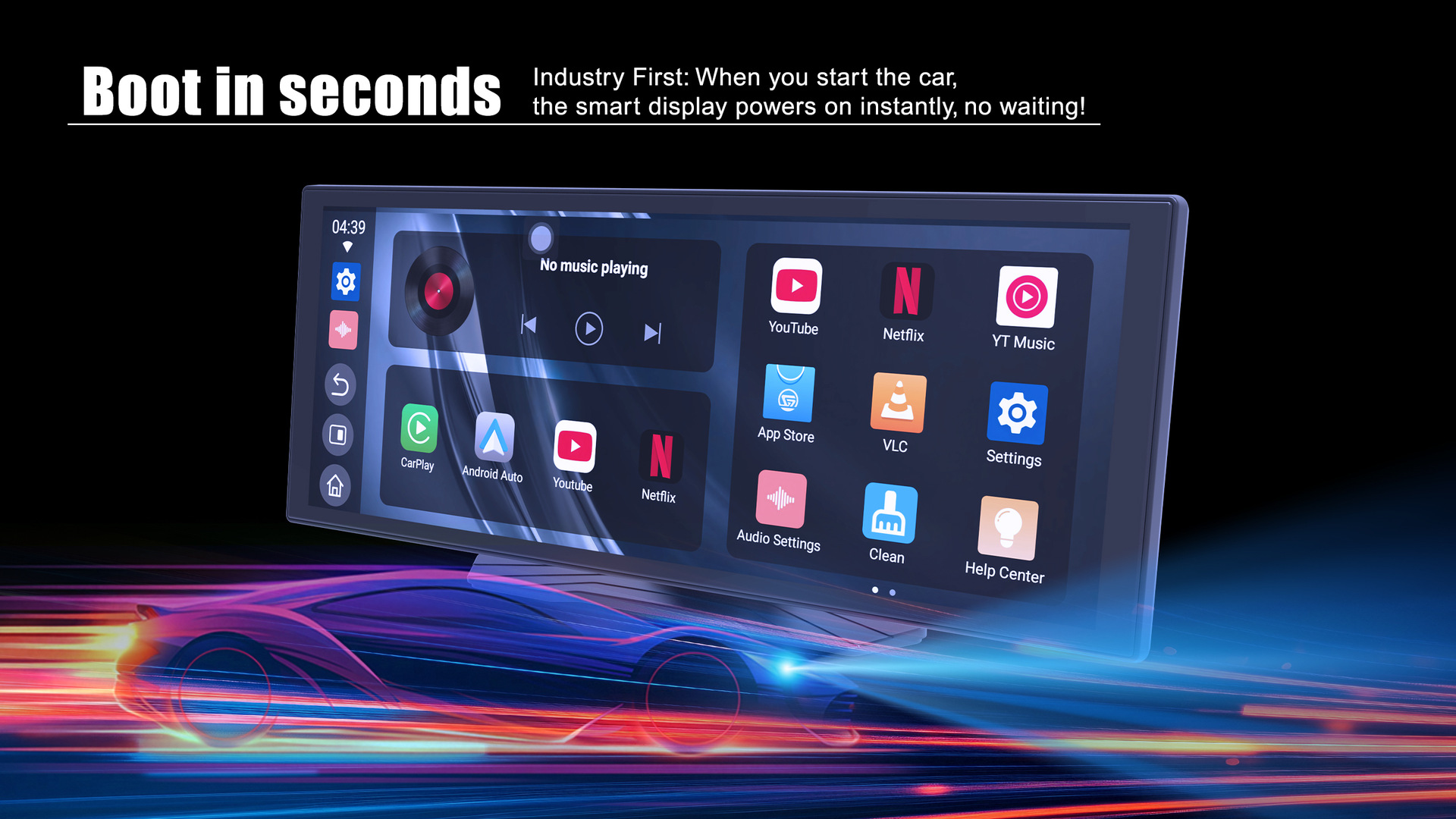 10.25inch Car-Mounted Portable Screen Navigator Wireless Carplay Car Reversing Camera High-Definition Driving Recorder