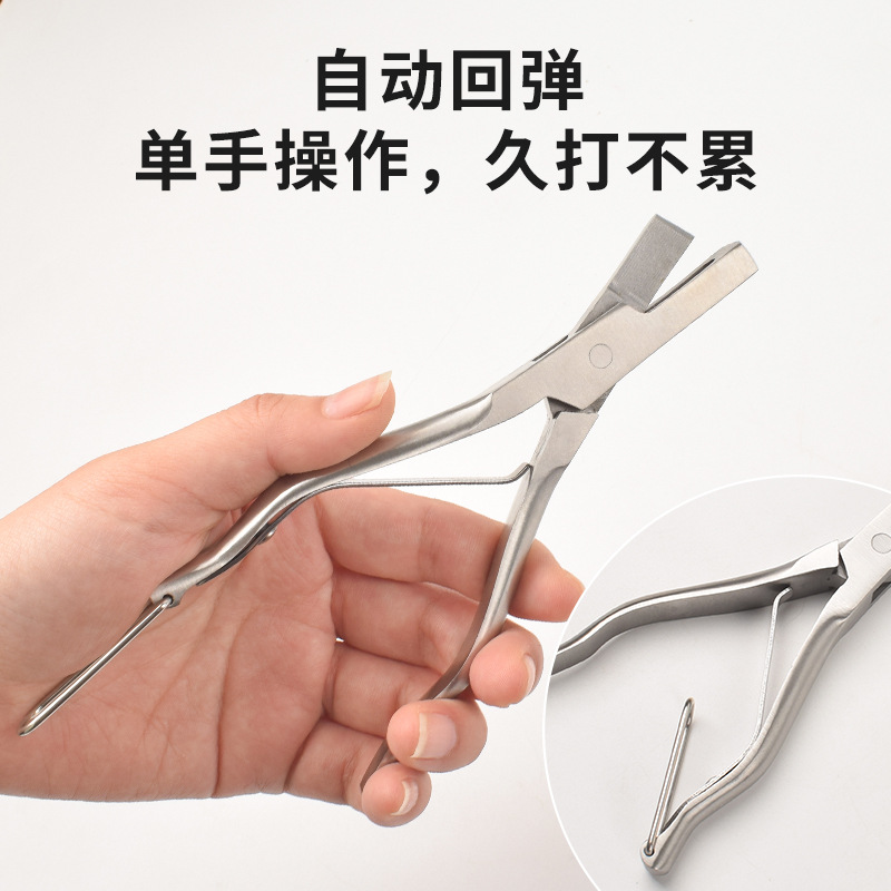 Veterinaria de acero inoxidable en forma de V en forma de U en forma de abrazadera de oreja de cerdo anti-epidemia abrazadera de agujero de oreja abrazadera de marca