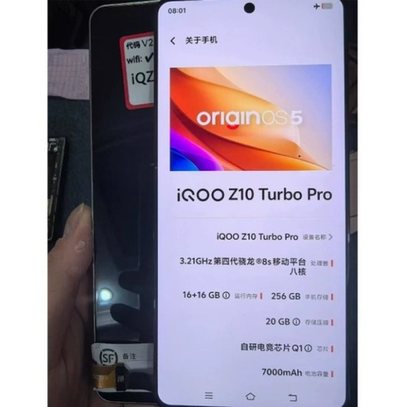 Подключская к IQOO Z10 Turbo Pro мобильному телефону сборка экрана оригинальный ЖК-экран с внутренним и внешним интегрированным экраном