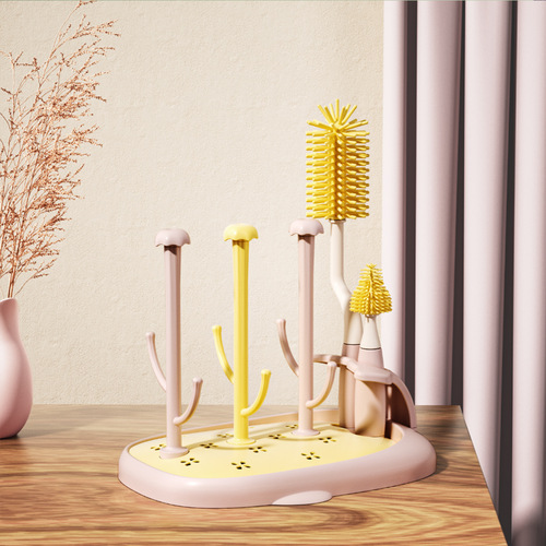 Baby Bottle Whale Drying Rack, Baby Bottle and Nipple Drip Drying Rack, Baby Bottle Rack, Single Item Wholesale (Without Brush)