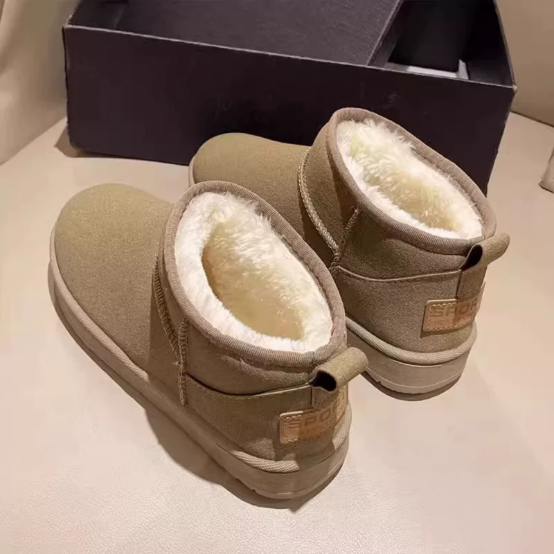 2024 nuevas botas de nieve para mujeres estudiantes botas de invierno botas de algodón para mujeres zapatos coreanos gruesos de lana
