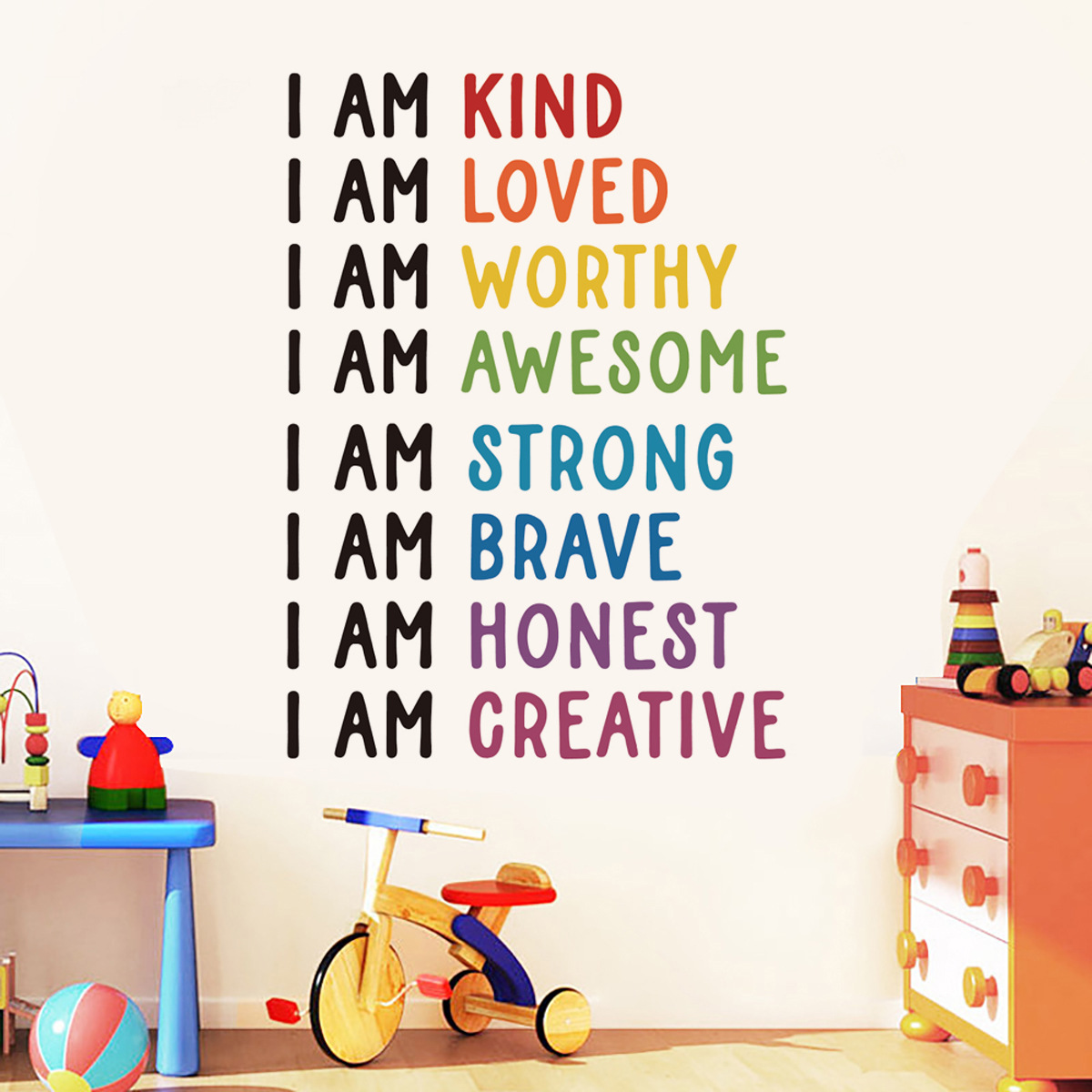 Inspirational Encouragement Slogans Color Wall Stickers Youth Dormitory Bedroom Classroom Class Background Wall Decoration Self-adhesive Stickers