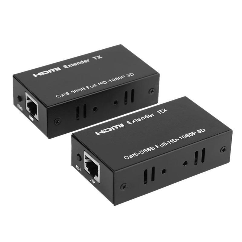 HDMI extender 60 m hdmi to rj45 single network cable extension HD network transmission signal amplifier HDMI extender 60 m hdmi to rj45 single network cable extension HD network transmission signal amplifier