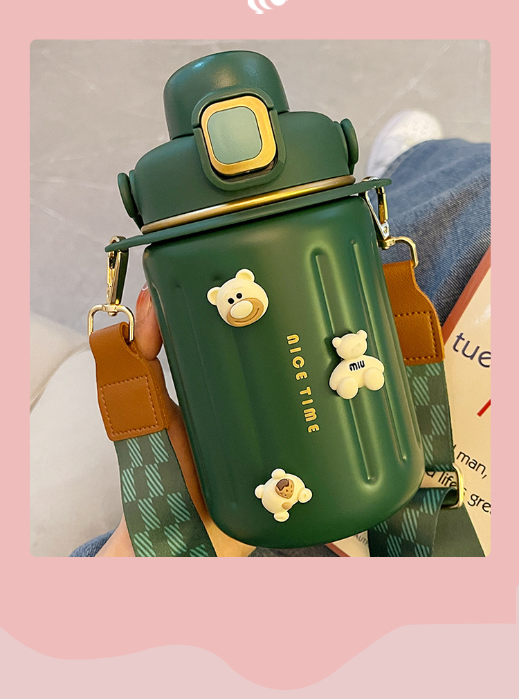 Fashion Letter Stainless Steel Thermos Cup 1 Piece display picture 2