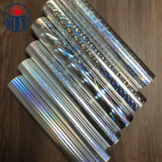 红太阳电化铝镭射银过塑型各种镭射纹路烫金纸现货量大价优