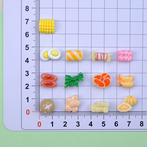 Mini trumpet simulation hot pot food toys resin accessories cream glue DIY handmade creative hair accessories