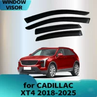 Подходит для CADILLAC XT4 2018-2025, щиток от дождя или сияния, дефлектор бокового окна, утолщенный бровь от дождя