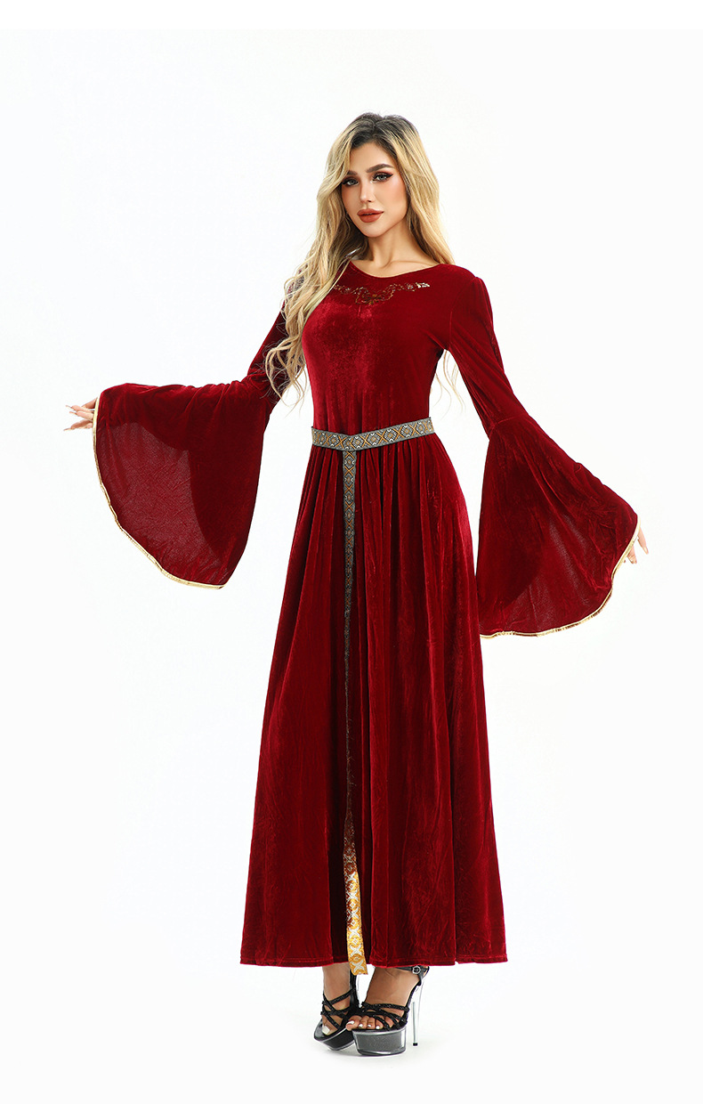 20.26million Costume Vintage Court Style European Farm Peasant Medieval Renaissance Dress_ecoleips.com