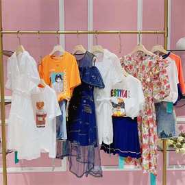 品质马克夏华菲2023夏季潮牌个性连衣裙时尚上衣石井女装尾货批发