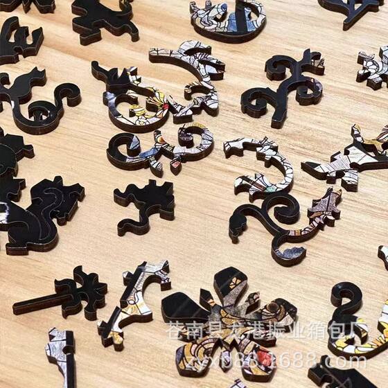Church Cat Puzzle Cathedral Cat Alien Wooden High Difficulty Adult Version Puzzle Birthday New Year Gift