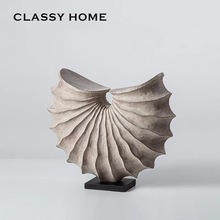 海螺现代雕塑高档摆件 简约欧美法式民宿样板间家居饰品 乔迁礼品