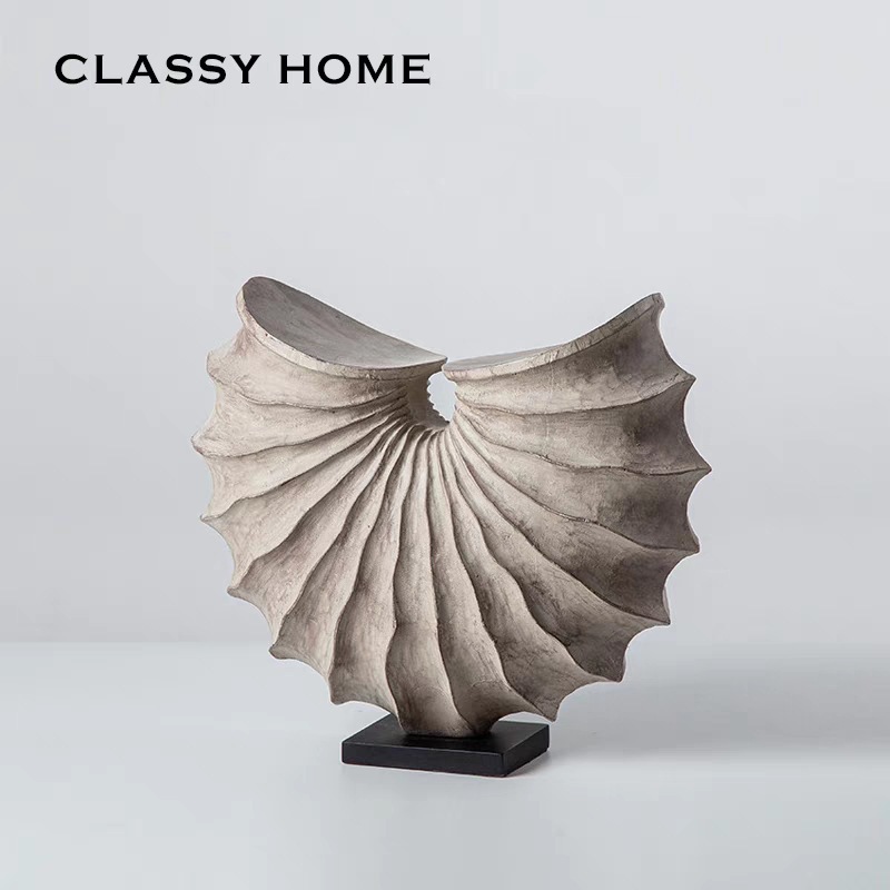 海螺现代雕塑高档摆件 简约欧美法式民宿样板间家居饰品 乔迁礼品