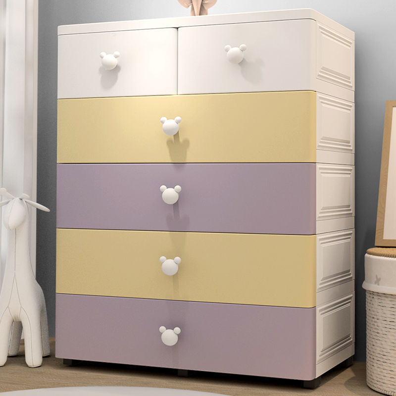 Lockers Plastic Large Storage cabinet Drawer Storage box baby wardrobe Stands Finishing Box Chest of drawers