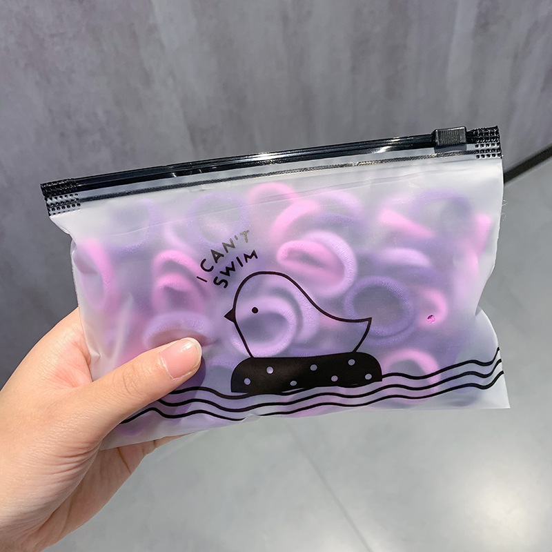 El anillo de la toalla del pelo de la banda del pelo del pulgar no lastima el pelo banda de goma elástica alta accesorios lindos para el cabello cuerda de pelo pequeña para niñas