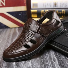 I 90143 Soft Sole Hollow Out Leather Sandals �ο�������Ь