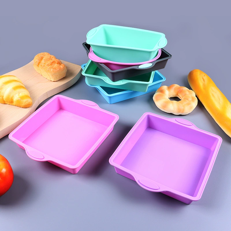 Silicone square small heat-resistant mold, 6 inches